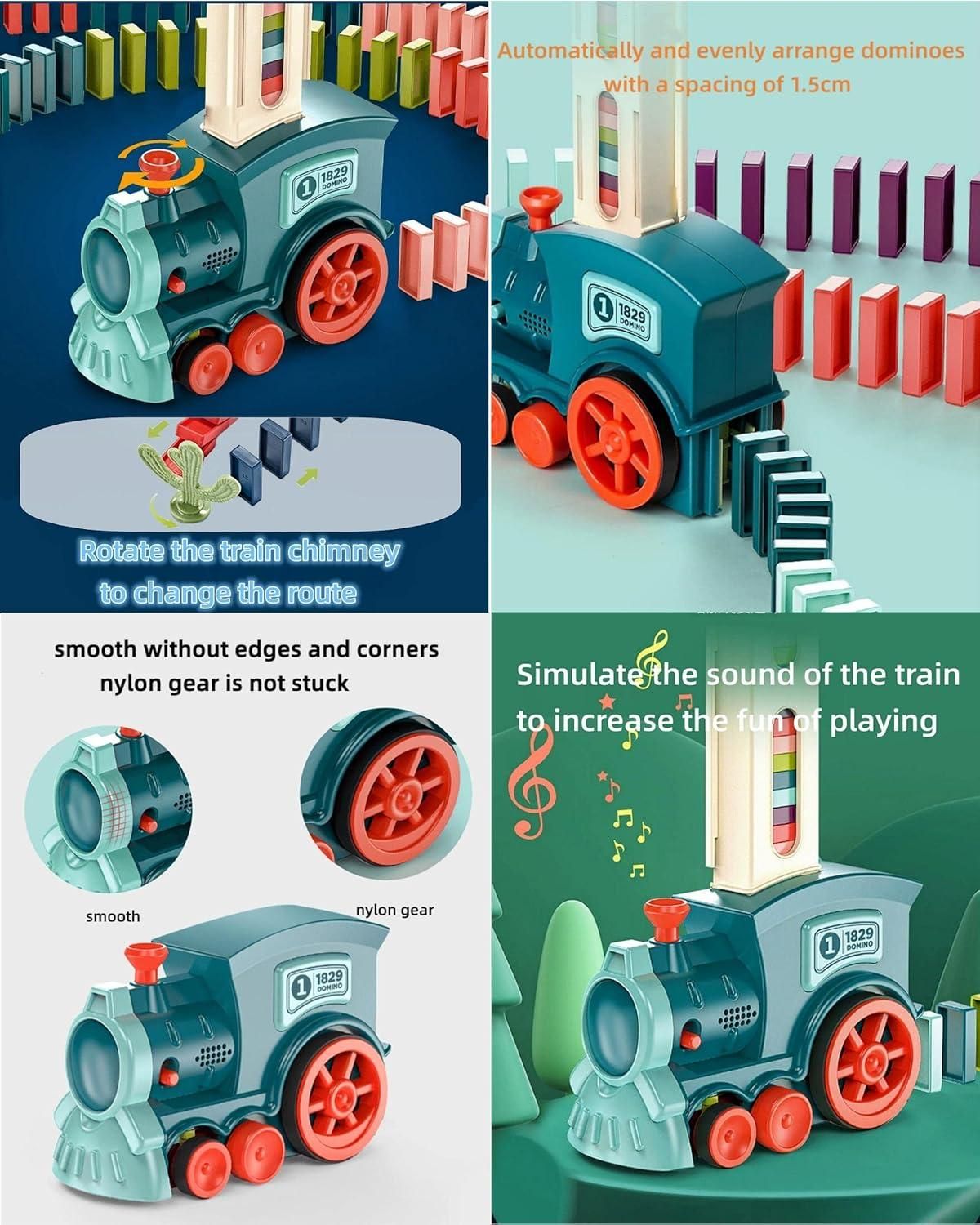 Train Toy Domino Set with Sound Effects